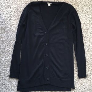 Black j crew cardigan